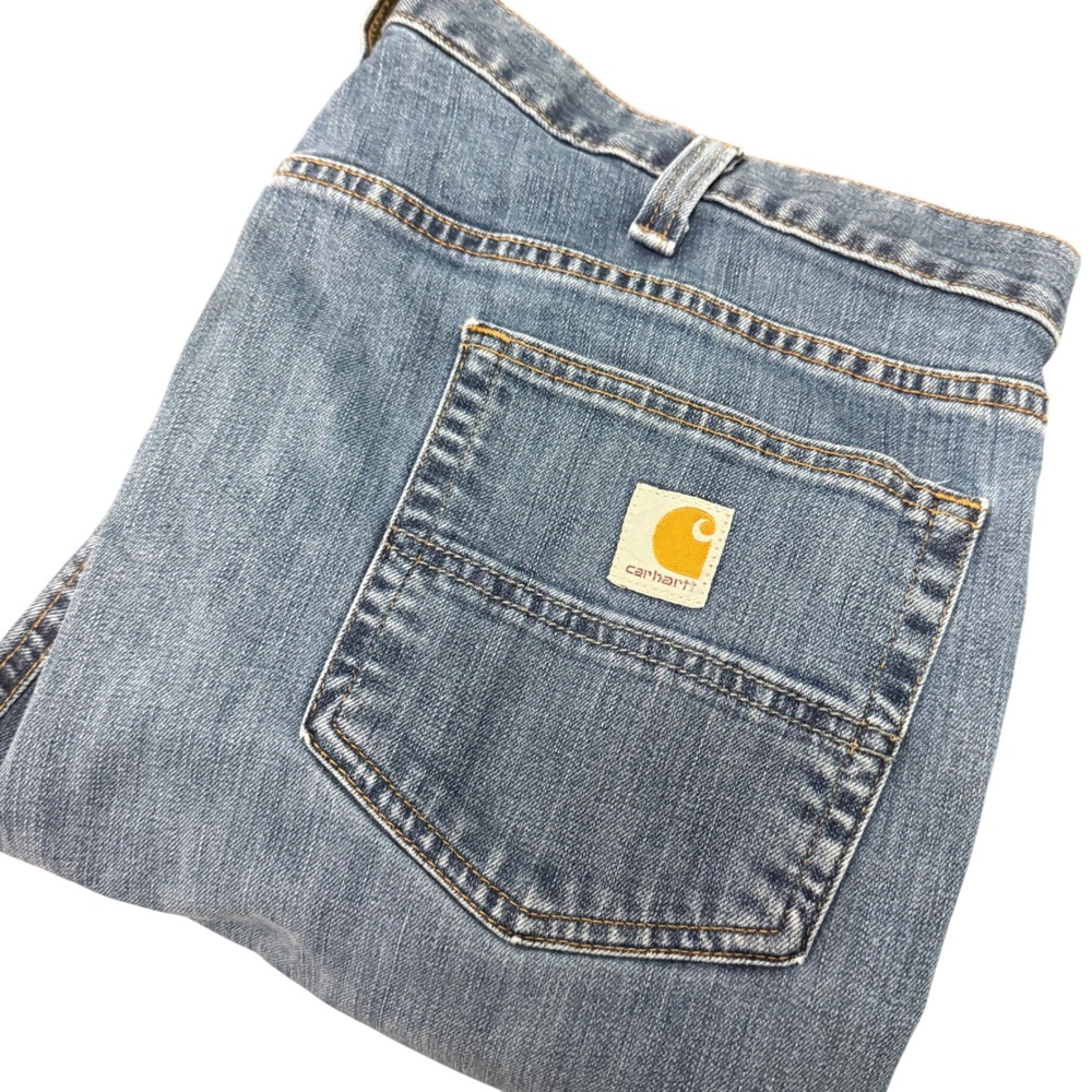 Carhartt Rugged Flex Jeans Mens 40x32 Blue Relaxed Fit Straight Leg Workwear